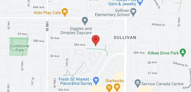 map of 15056 58A AVENUE